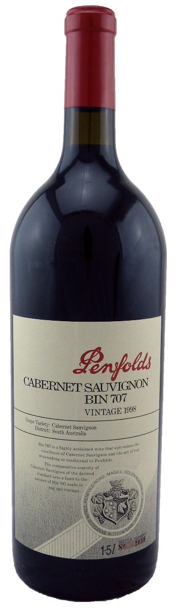 Penfolds Bin 707 Cabernet Sauvignon 1998 Magnum – Jim Murphy's